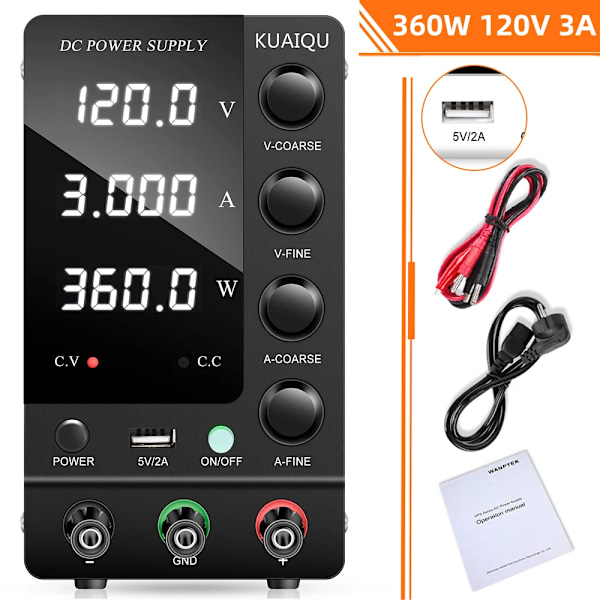 Laboratorie Strøm Forsyning 120V Justerbar Spænding Regulator