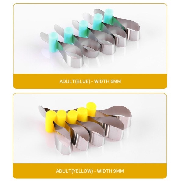 Dental formning plåt ortodontisk snitt konturerad metall matriser polyester tandvård matris material