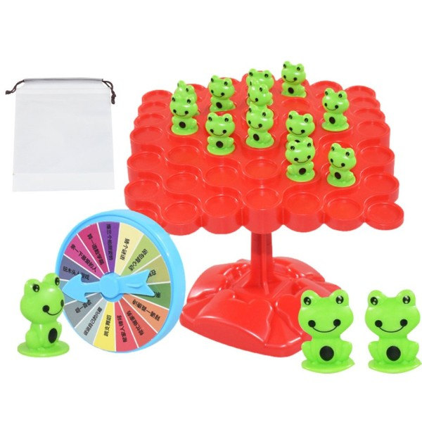 Montessori Math Toy Frog Balans Träd Pedagogisk Fritid Förälder-barn Interaktion Bordskiva Spel leksaker
