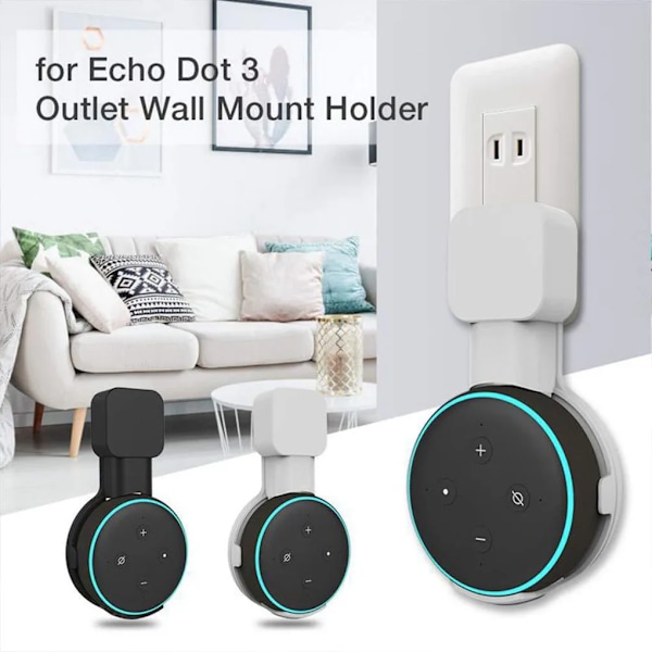 Vägg fäste För Amazon Echo Dot 3rd Gen Bord Stativ För Alexa Echo Dot 3 Smart Speaker Med Screwless Cable Management
