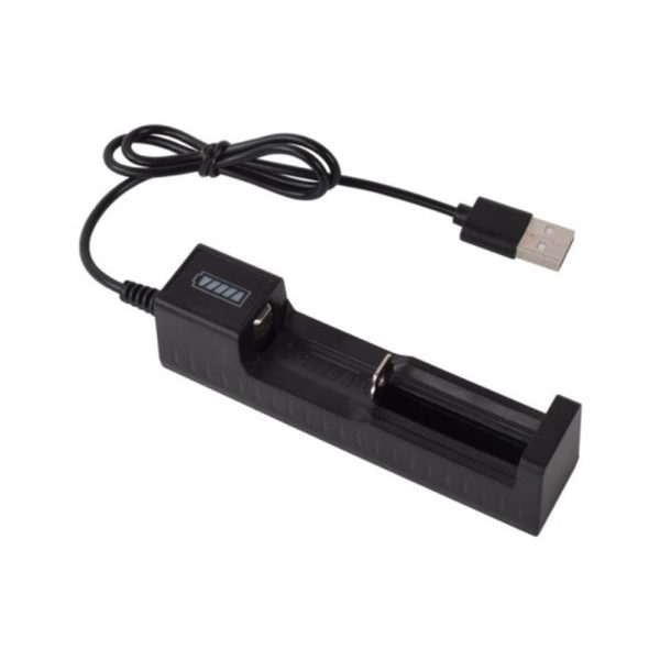 Universal 1 Slot Batteri USB Oplader Adapter LED Smart Opladning til Genopladelige Batterier Li-ion 18650 26650 14500 Oplader
