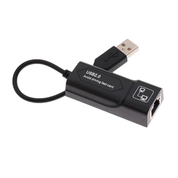 USB2.0 Till RJ45 Nätverk Kabel Adapter 100Mbps Trådbundet Nätverk Kort Extern Enhet Gratis Nätverk Kort För Dator Anteckningsböcker