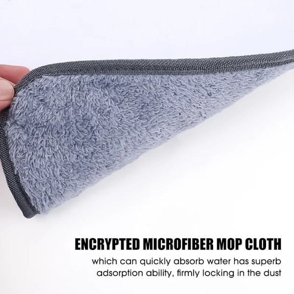 10 stykker Trekant Mikrofiber Klud Støv Moppe Udskiftning Hoved puder Stor Glas Rengøring Mikrofiber Fejning Rags