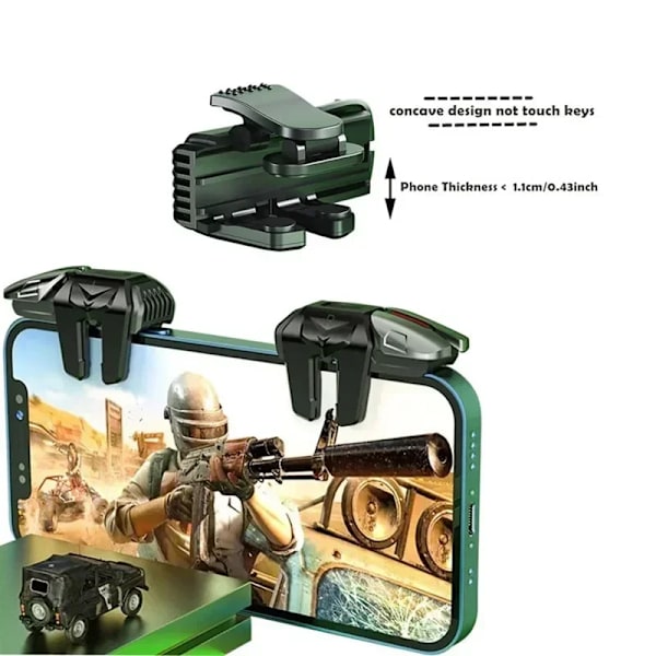 Seks fingre mobil telefon spill utløser for PUBG sikt skyting