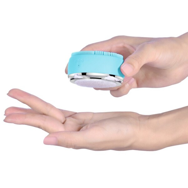 LED Ljus terapi EMS Hud Tightening Ansikte Hudvård Vattentät Silicon Elektrisk Sonic Cleanser Massör