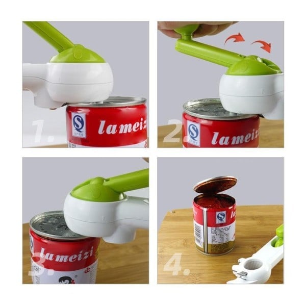 8 in 1 Multi Function Twist Bottle Opener Allt in One Burk 8 shaped Gripper Kan öppnare