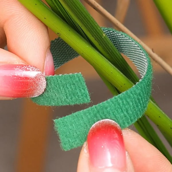 40M Genanvendelige Kabelbindere Selv klæbende Plante Forbinding Fastener Tape