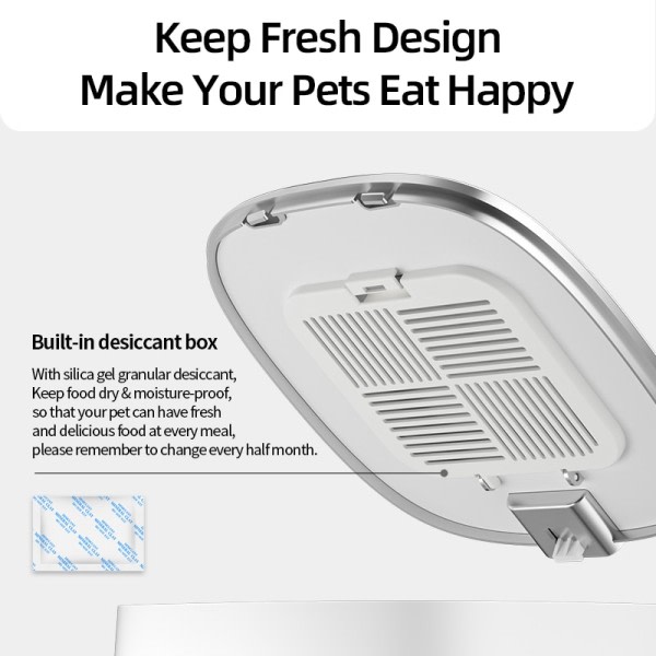 Automatisk Katt Fôr Kjæledyr Smart Katt Fôr Kibble Dispenser Fjernkontroll WiFi Knapp Auto Fôr For Katter Hund Tilbehør