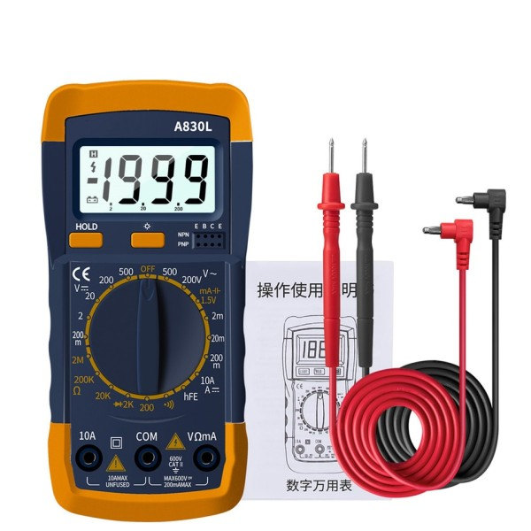 Digital Multimeter AC DC Spænding Diode Freguency Multimeter Strøm Tester
