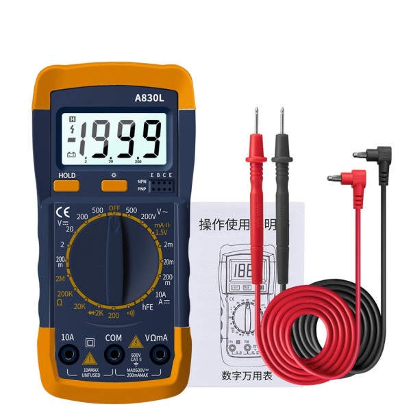 Digital Multimeter AC DC Voltage Diod Freguency Multiester Ström Tester
