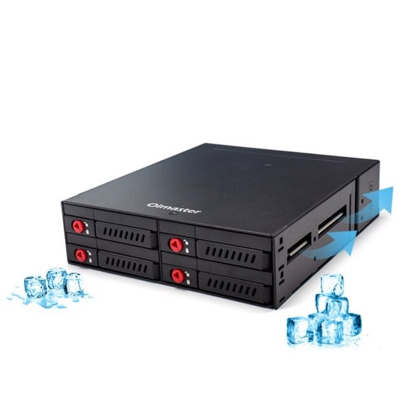 6-Bay 2,5 tommer SATA SSD HDD Hot Swap Mobil Rack/Enclosure Hard Disk Kapital Rack Data lagring