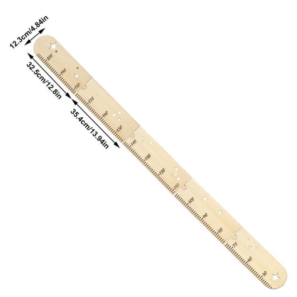Trä Barn Höjd Tillväxt diagram Linjal Bebis Barn Höjd Mätare Rum Dekoration Vägg Mätare Mätning