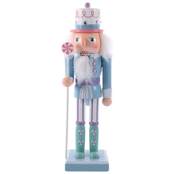 Jul Soldat Ornament Centerpieces Bokhylla Bordskiva Soldater Xmas Figur Bord Valnöt Semester Staty
