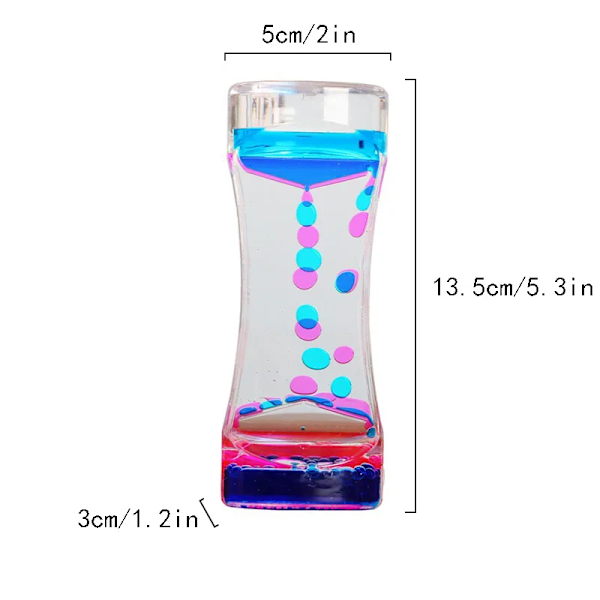 1 bit Liquid Motion Bubbler Timglas Timer Movement Sensory Toys