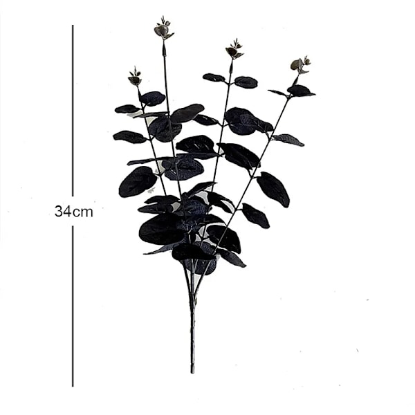 Musta eukalyptus tekokukat käytetään huoneen koristeluun työpöytä tekokukat 5 kpl