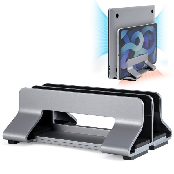 Lodret Laptop Stand Aluminium Justerbar Laptop Holder