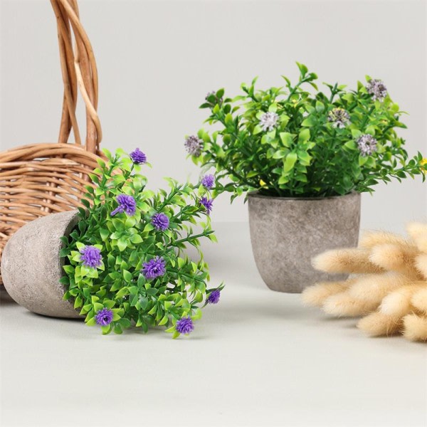 Mini kunstig  planter bonsai  mini simulering søt passer for kontor skrivebord dekorasjon bonsai