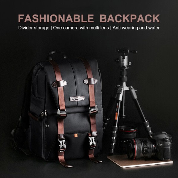 Stor kapacitet kamera rygsæk vandtæt multifunktionel rejse taske