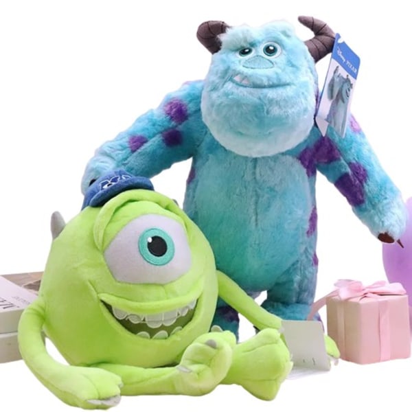 Kawaii Sulley Mike Monsters University Utstoppet Plysj Dyr Leketøy sett