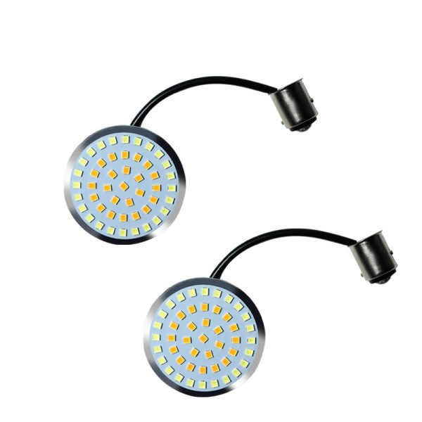 4PCS 1157 Bullet 2 tum Switchback LED Front Vrid Signal Ljus Glödlampor För Harley Davidson