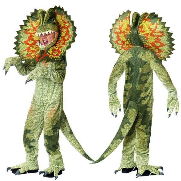 jul kostymer pojkar flickor triceratops cosplay set barn byxdress halloween karneval rekvisita