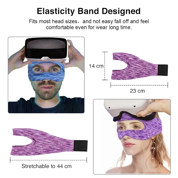 VR tilbehør øye maske deksel pustende svette bånd