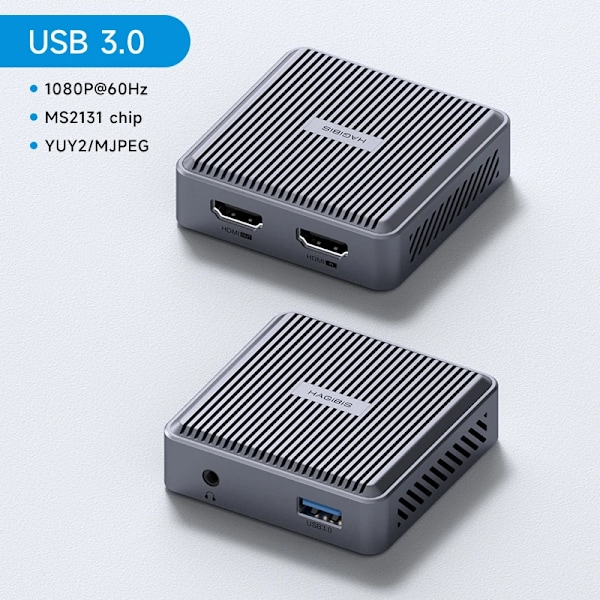 4K HDMI-kompatibel Video Capture Card Loop Out for Game Recording Live Streaming 1080P Grabber