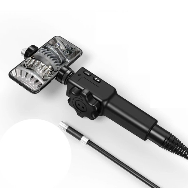 5.5MM/8.5MM 2.0MP 180 Degree Styring Industriell Boreskop Endoskop Bilar Inspektion Kamera Med 6 LED