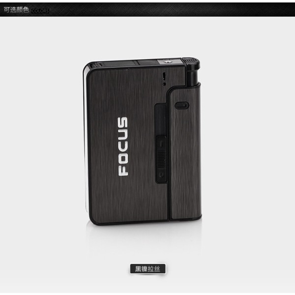 Bærbar automatisk cigaret etui metal cigaret æsker 10 stk cigaret holder etui ikke lettere gadget
