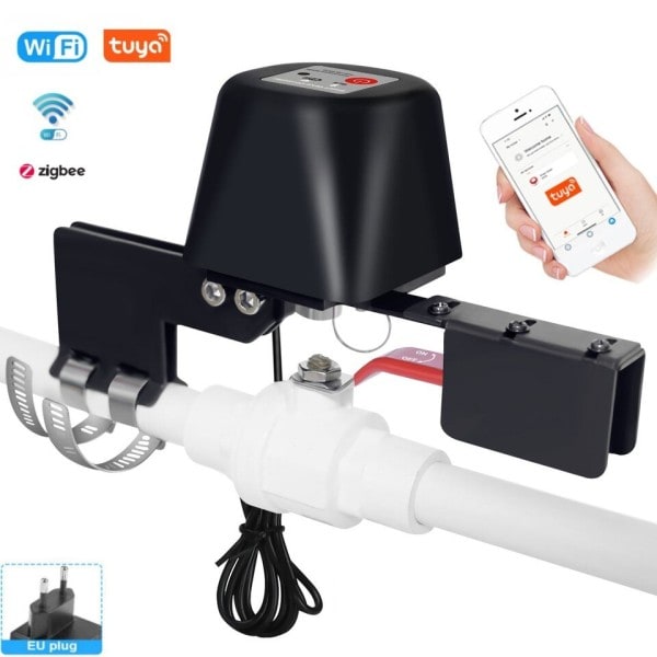 Automatisk Gas Vatten Värmare Ventil Styrare Smart Home Fjärrkontroll Manipulator Arbeta Med Alexa Google Home