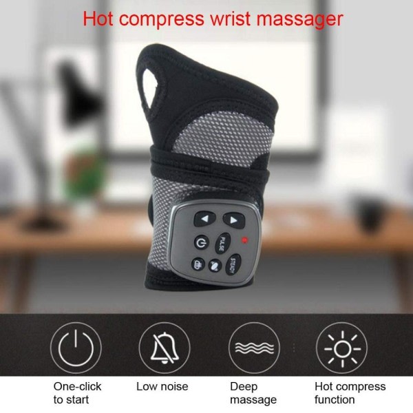 Multifunktion led vibration armband luft tryck knådning varm kompress meridian fysioterapi instrument