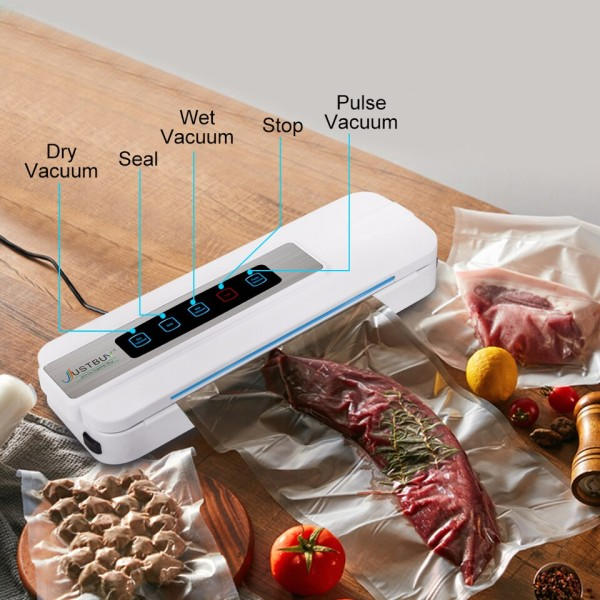 LED Mat Vacuum  Automatisk Kommersiell Husholdning Sealer Emballasje Maskin 10 poser kutter gratis LCD berøring
