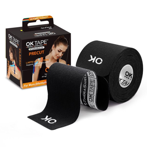 Kinesiologi Tape Precut 20 Strips Latex Free Elastic Athletic Bandage