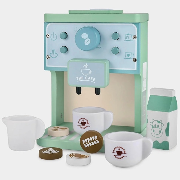 Lek Kök Tillbehör  Trä Kaffe Set Set Tidig Utbildning Leksak