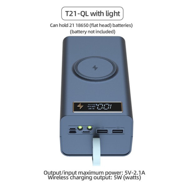 Lommelygte Batteri Oplader Boks Power Bank Holder DIY Shell Etuiet