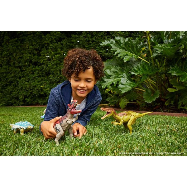 Jurassic World Roar Attack Ankylosaurus Bumpy Camp Kridt Dinosaur Figur