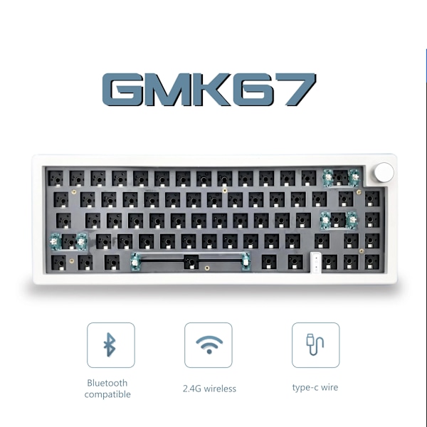 Hot Swappable Mekanisk Tangentbord Gasket Bluetooth 2,4G RGB Bakgrundsbelyst Gasket Struktur Tangentbord 3 Läge Anpassat Tangentbord