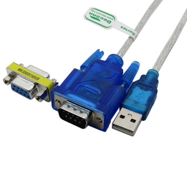 USB till RS232 COM Port Serial Port 9 Pin DB9 Kabel Serial Adapter Omvandlare