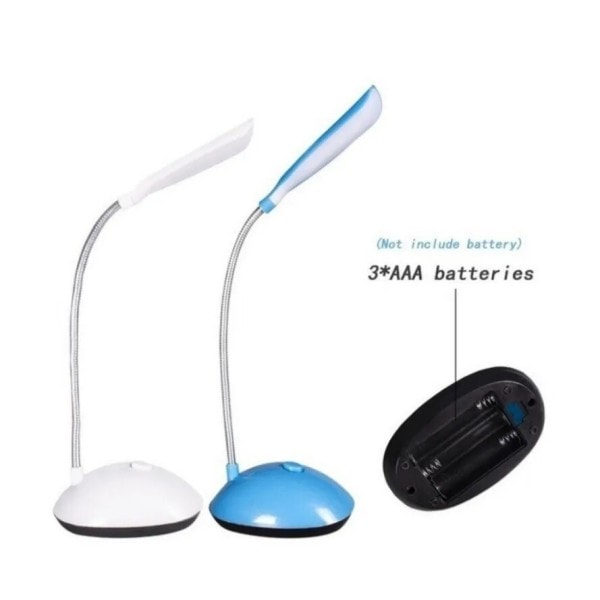LED Skrivebord Lampe Øyebeskyttelse Lampe Bord AAA Batteri Lese Bok Lys Lese Lampe