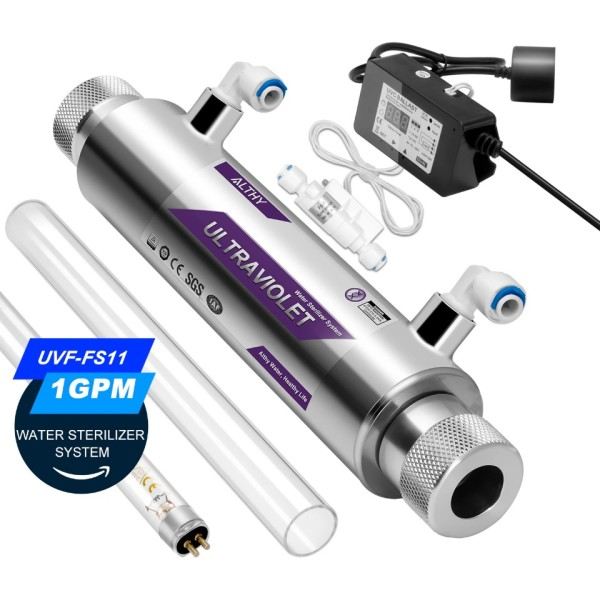 UV Ultraviolet Vand Sterilisator Purifier System Desinfektion Filter Lampe Flow Switch Kontrol