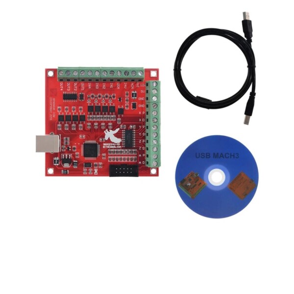 USB MACH3 100Khz Breakout Board 4 Axis Interface Drive Motion Controller