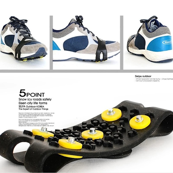 Nasta Lumi Jää Kynsi Kiipeily Liukumisenesto Piikit Kahtimet Crampon Cleats Urheilu Kengät Suoja