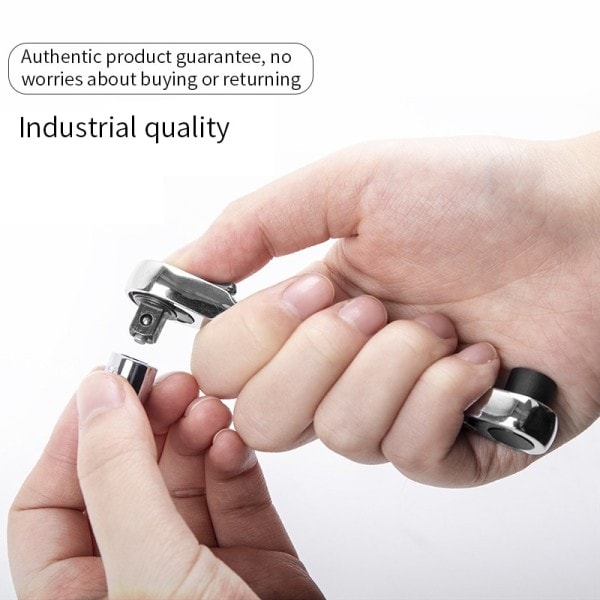 Mini 1/4 tum Double Ended Quick Socket Spärrnyckel Stång Skruvmejsel Bit Verktyg