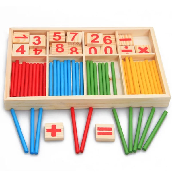 Montessori Pædagogisk Træ Legetøj Børn Baby Matematik Legetøj 99 Multiplikation Tabel Matematik