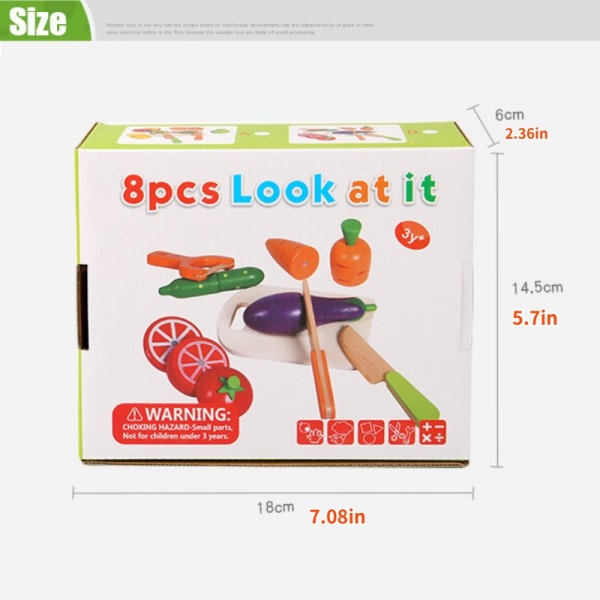 Simulering Køkken Foregive Legetøj Træ Klassisk Spil Montessori Uddannelseslegetøj til børn