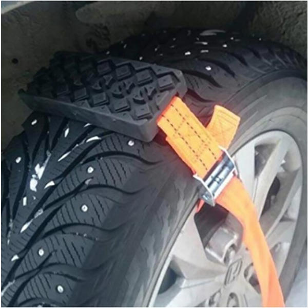 1 PC Holdbar PU Anti-Skid Bil Dæk Traktion Klodser  Nødsnø Sne Mud Sand Dæk Kæde Remme