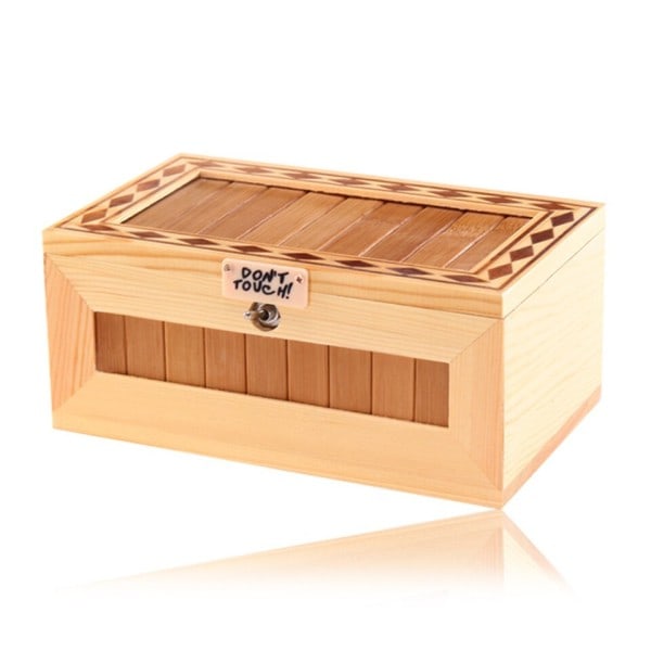 1 Set Don't Touch Box with Tiger Cute Tiger Surprise Uuseless Box Fuldt Sammbled Legetøj