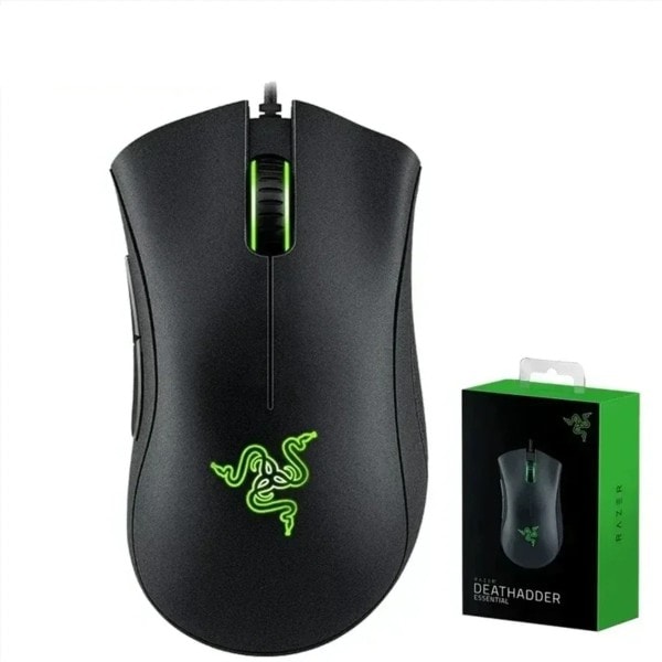 Hög kvalitet Essential Trådbunden Gaming Mus Möss 6400DPI Optisk Sensor 5 Oberoende Knappar För Bärbar dator PC Gamer