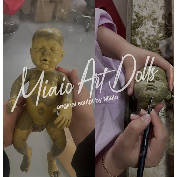 12"  Micro Preemie Full Body Silicon Baby Doll Pojke "Liam" & Girl "Nova" Lifelike Reborn Doll