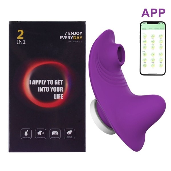 Bluetooth Vibrator For Kvinder Fjernbetjening Kontrol Mini Klitoris Sucker